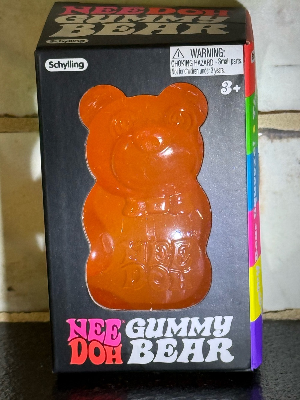 Schylling NeeDoh Gummy Bear Squeezy Toy - Orange